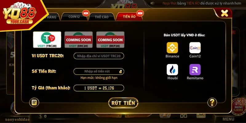 Một số lỗi thường gặp khi tiến hành rút tiền cổng game Yo88