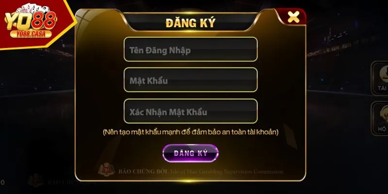 Xác nhận đăng ký Yo88